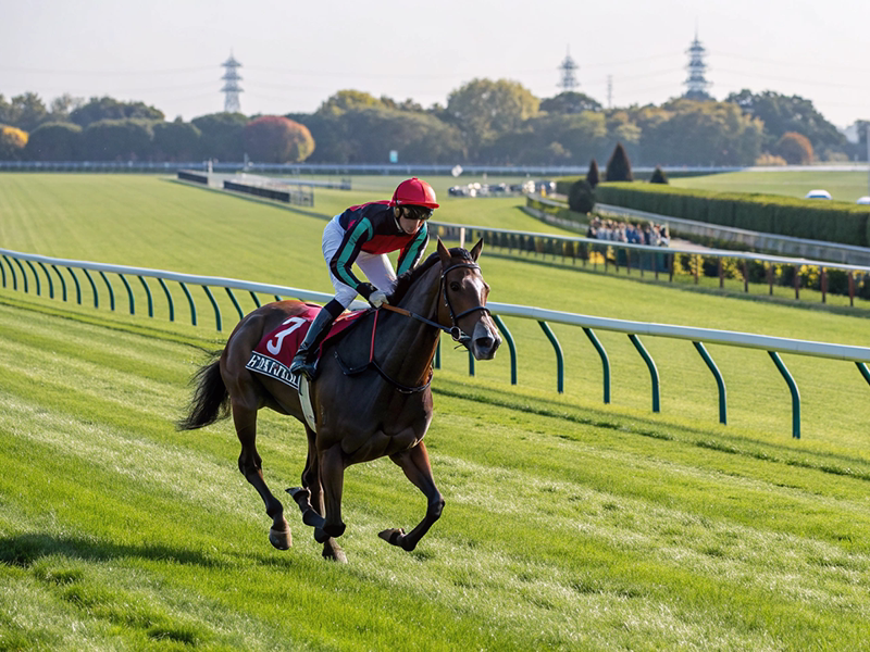 東京競馬場を走る競走馬のイメージ画像