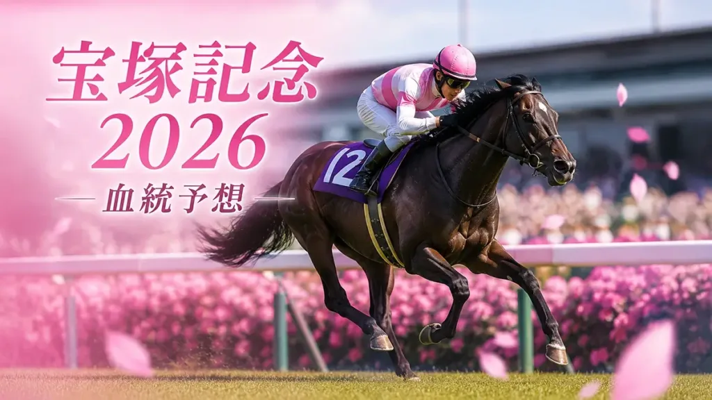 宝塚記念2026血統予想画像 宝塚記念2026の血統分析と競走成績データ - 血統解説: 宝塚記念2026 血統予想|阪神芝2200mを制する血統とは